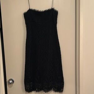 Elie Tahari Black Spaghetti Strap Dress